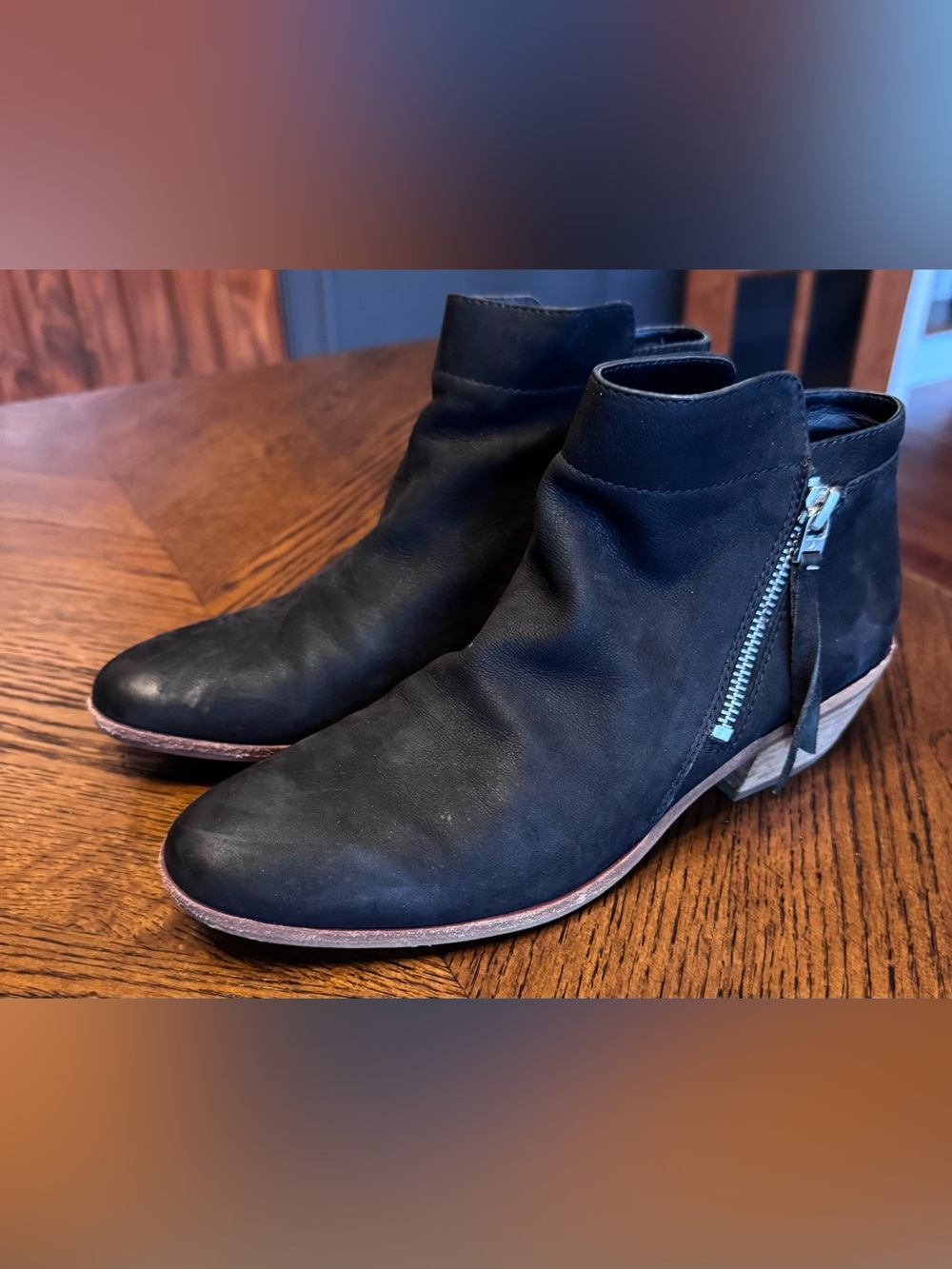 Sam Edelman Black Suede Ankle Booties